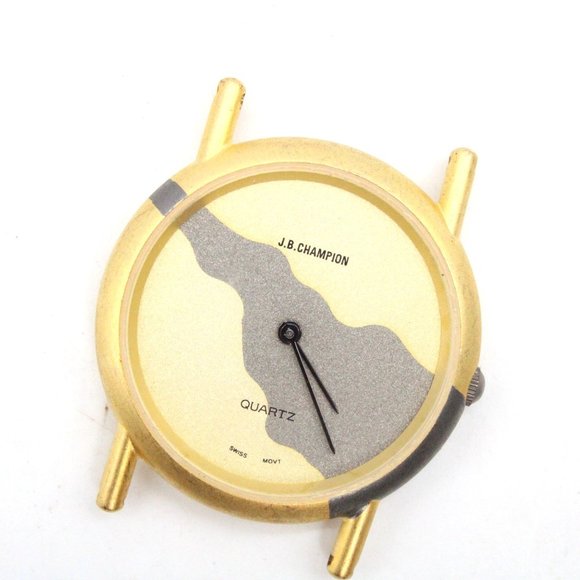 J.B Champion Watch Mens Gold Tone Stainless Steel Swiss Movement Quartz Rare - Picture 3 of 5